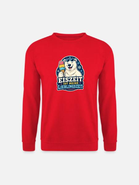 Eiszeit ist meine Lieblingszeit - Unisex Pullover - Rot