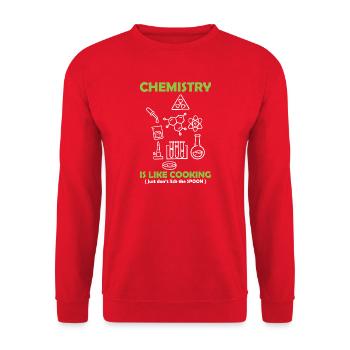 Chemistry Teacher Chemistry Chemist - Unisex Sweatshirt - red - Front - Alina (178cm) & Michal (187cm)