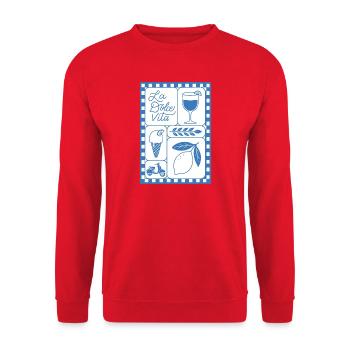 Dolce Vita - Unisex Pullover - Rot - Vorne - Alina (178cm) & Michal (187cm)