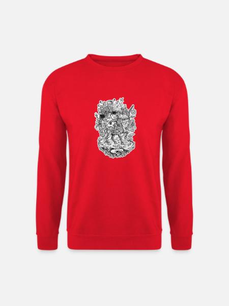 Schütze Doodle - Unisex Pullover - Rot