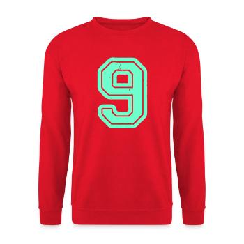 9 - Unisex Pullover - Rot - Vorne - Alina (178cm) & Michal (187cm)