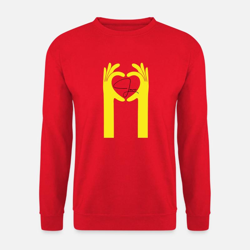 Love Hand - Unisex Pullover - Rot