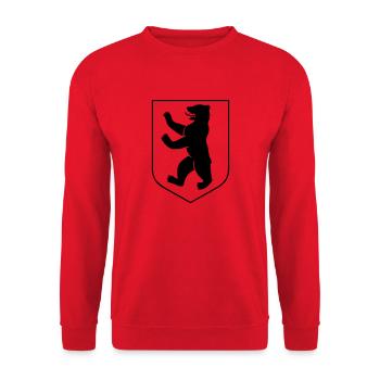 berlin - Unisex Pullover - Rot - Vorne - Alina (178cm) & Michal (187cm)