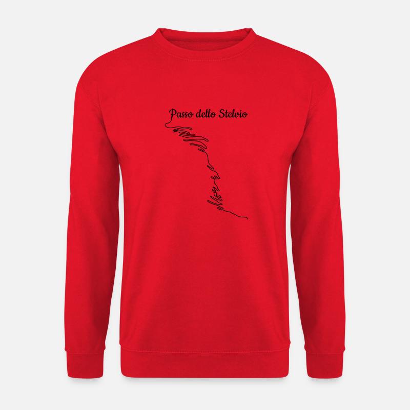 Stelvio Motorrad Bike Geschenk - Unisex Pullover - Rot