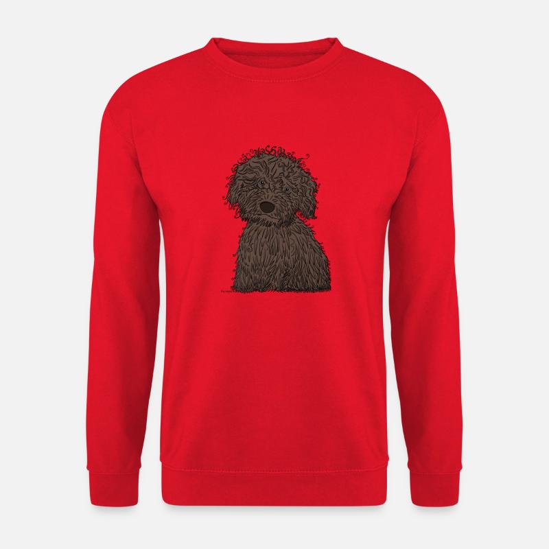 Welpen Wasser hund - Unisex Pullover - Rot
