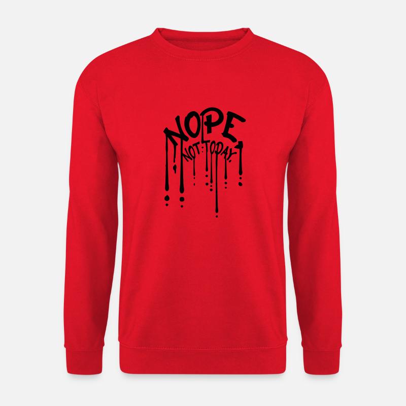 Graffiti Drops Nope - Unisex Sweatshirt - red