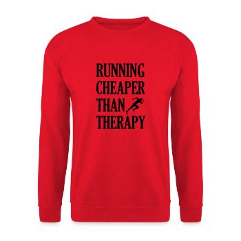 Triathlon Swim Bike Run Marathon - Unisex Pullover - Rot - Vorne - Alina (178cm) & Michal (187cm)