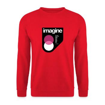 imagine 1 - Sweat-shirt Unisexe - rouge - Devant - Alina (178cm) & Michal (187cm)