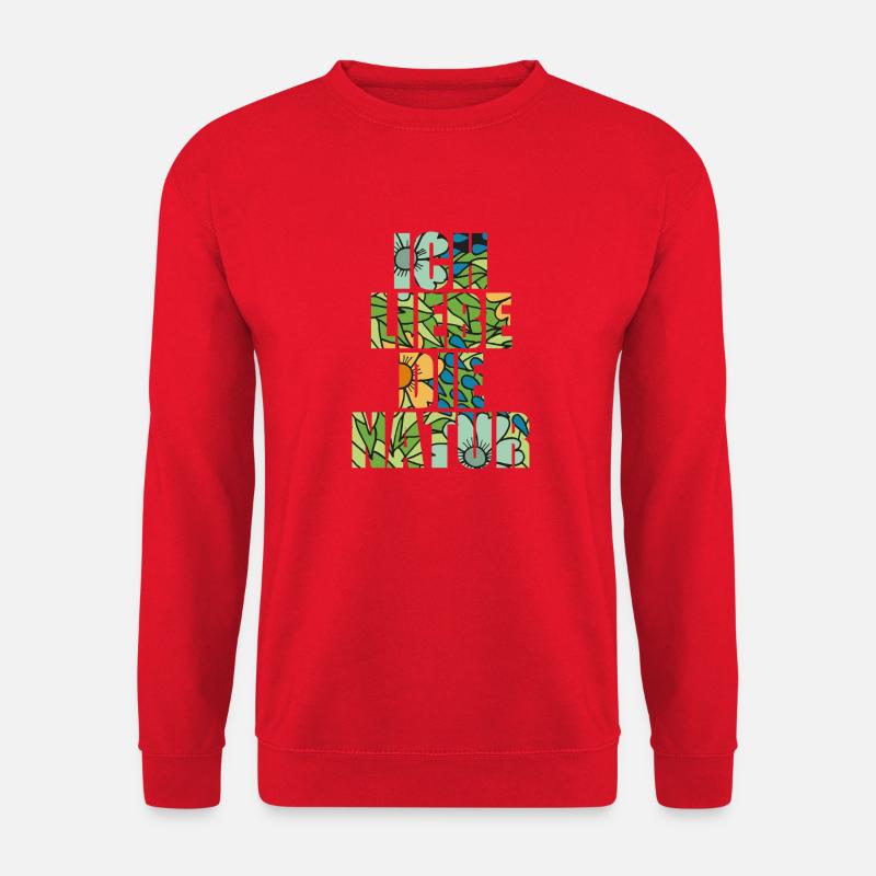 Ich liebe die Natur - Unisex Pullover - Rot