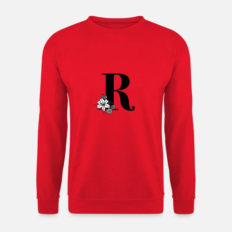 BuchstabeR - Unisex Pullover - Rot