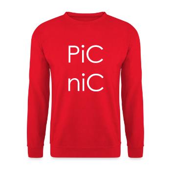 PiCniC - Unisex Sweatshirt - red - Front - Alina (178cm) & Michal (187cm)