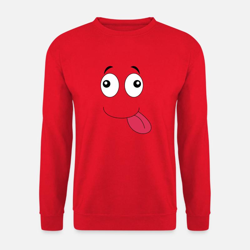 Zungengesicht - Unisex Pullover - Rot