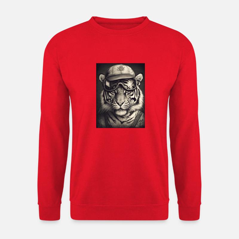Tierischer Stil - Unisex Pullover - Rot