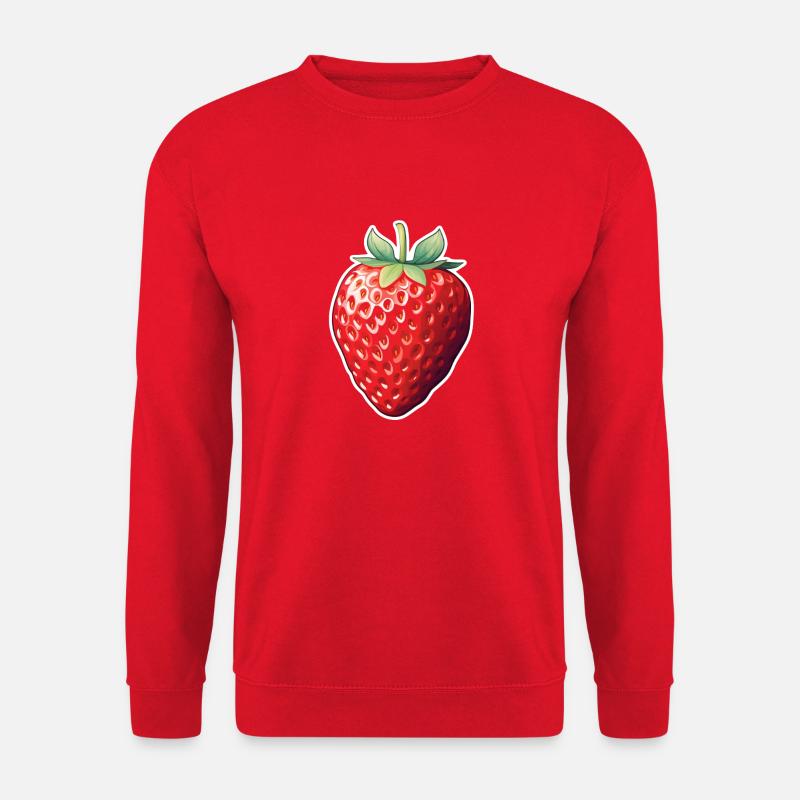 Erdbeere fruchtig - Unisex Pullover - Rot