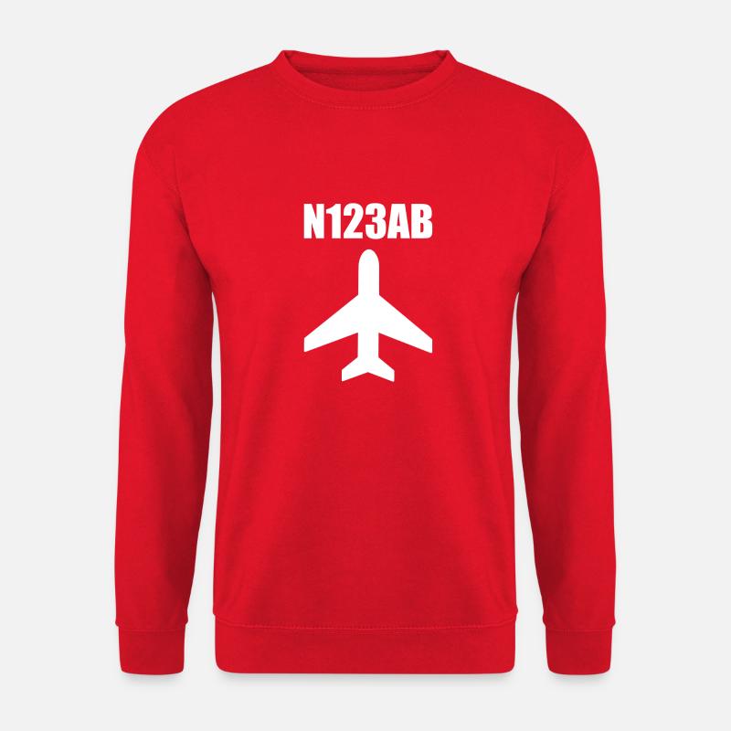 Custom Aviation - Flugzeug - Luffahrt - Pilot - Unisex Pullover - Rot