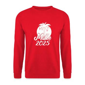 malle 2025 - Unisex Pullover - Rot - Vorne - Alina (178cm) & Michal (187cm)