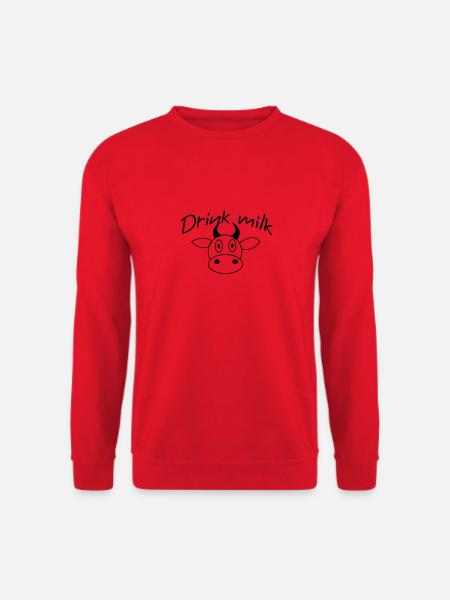 drink milk - Unisex Pullover - Rot