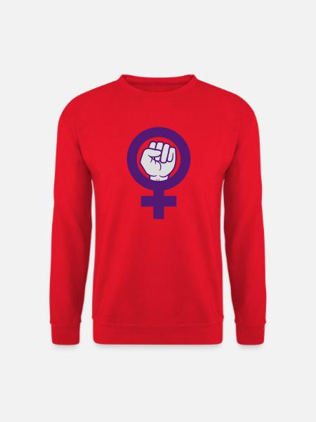 Feminist Symbol Frauenrechte Faust - Unisex Pullover - Rot