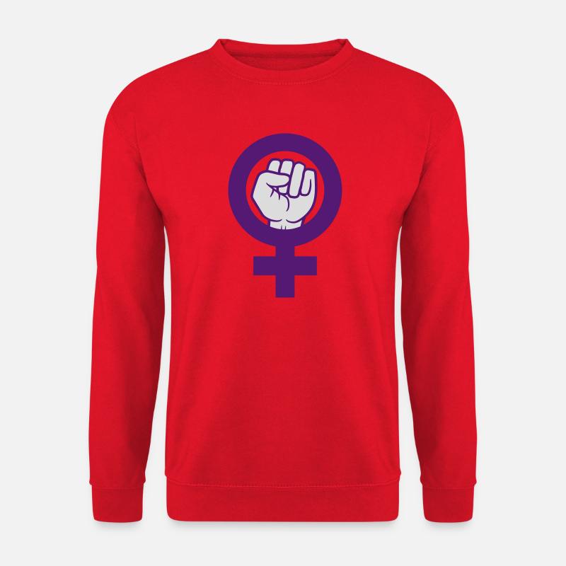 Feminist Symbol Women's Rights Faust - Unisex Sweatshirt - red