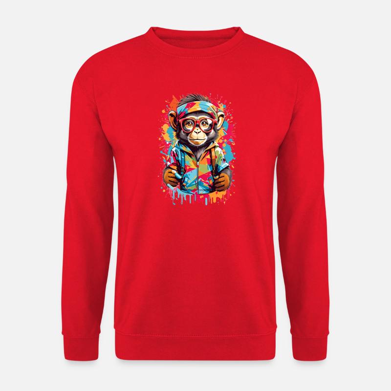 Coole Affe - Unisex Pullover - Rot
