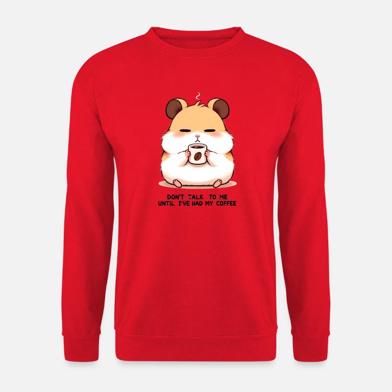 Koffein Hamster - Unisex Pullover - Rot