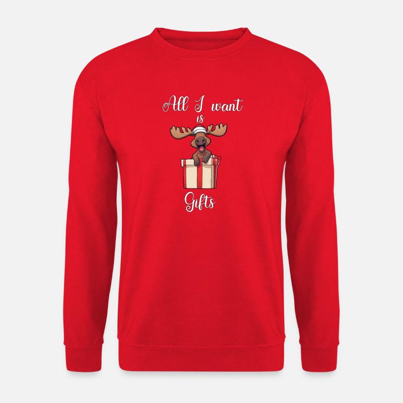 Christmas Deer #2 - Unisex Pullover - Rot