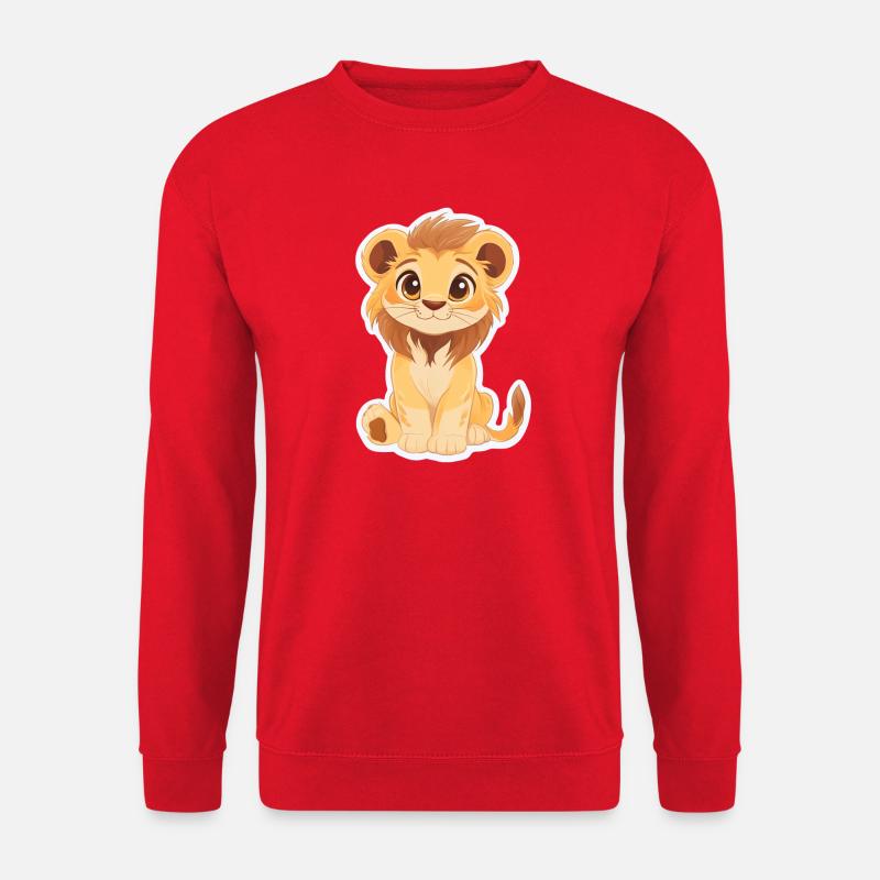 Löwe - Unisex Pullover - Rot