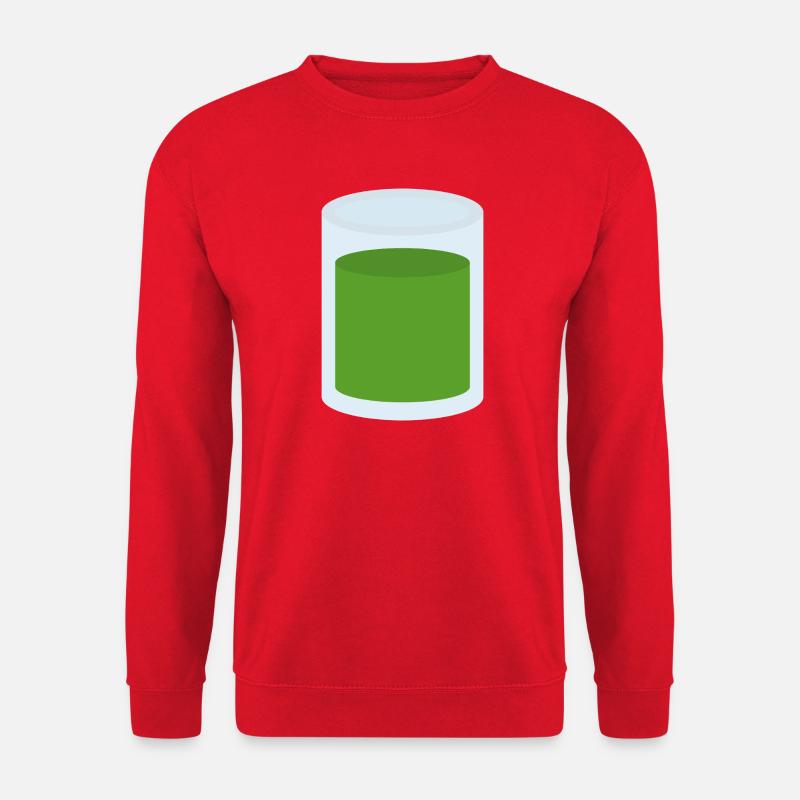 Grüner Saft im Glas - Unisex Pullover - Rot