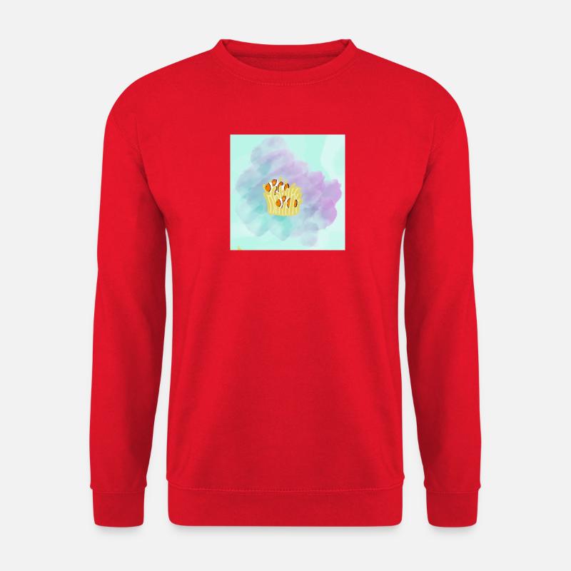 Pastell Clownfisch Korallen - Unisex Pullover - Rot