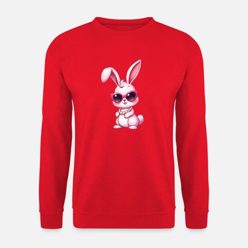 Kaninchen - Unisex Pullover - Rot