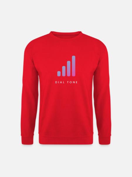 Dial Tone - Signal Minimal - Unisex Pullover - Rot