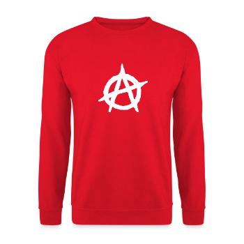 Anarchy A logo W - Unisex Pullover - Rot - Vorne - Alina (178cm) & Michal (187cm)