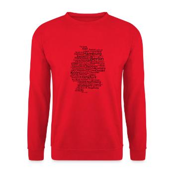 München - Unisex Pullover - Rot - Vorne - Alina (178cm) & Michal (187cm)