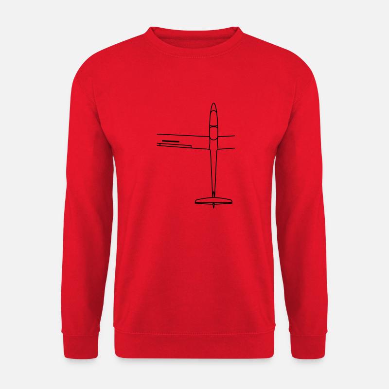 duo discus oben Segelflugzeug Segelflieger T-shirt - Unisex Pullover - Rot