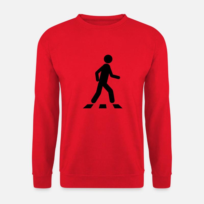 pedestrian walker walking icon - Unisex Sweatshirt - red