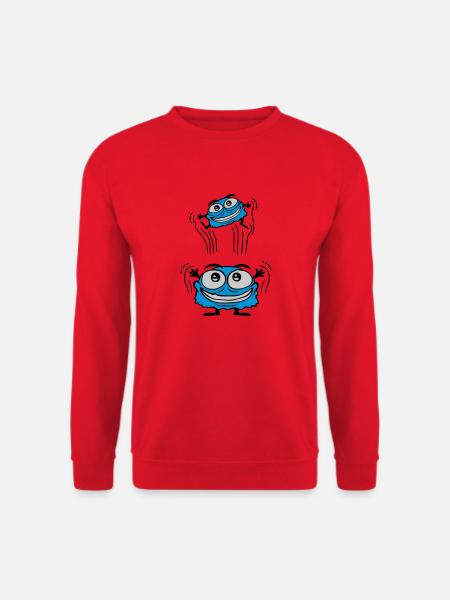 Papa Monster throws child - Unisex Sweatshirt - red
