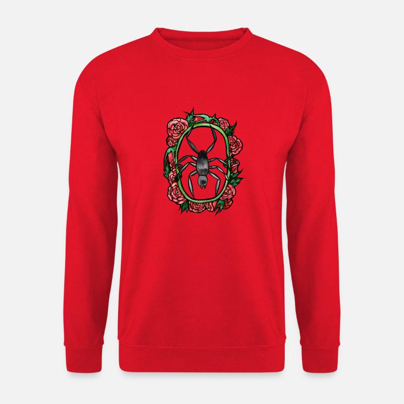 Spider Roses - Unisex Sweatshirt - red