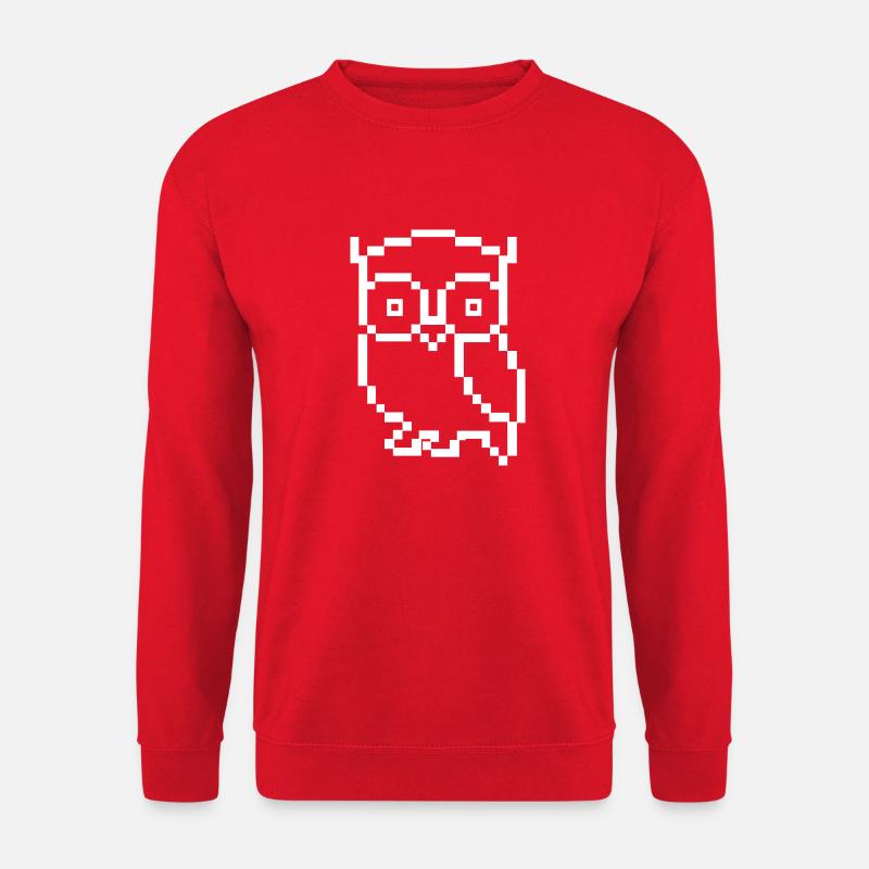eule pixel - Unisex Pullover - Rot
