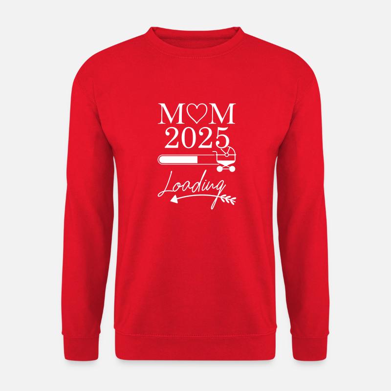 mom loading 2025 - Unisex Pullover - Rot