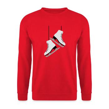 Patinage artistique patins à glace - Sweat-shirt Unisexe - rouge - Devant - Alina (178cm) & Michal (187cm)