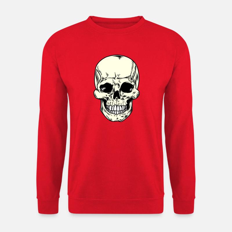 Schädel Schädel - Unisex Pullover - Rot