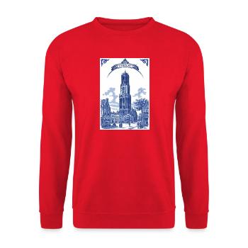 Utrecht the Dom - Unisex Sweatshirt - red - Front - Alina (178cm) & Michal (187cm)