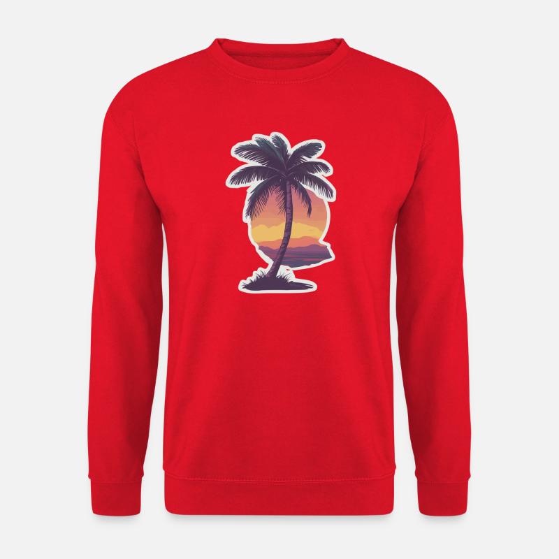 Palm tree - Unisex Sweatshirt - red