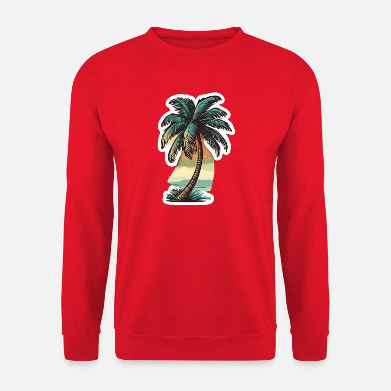 Palm tree - Unisex Sweatshirt - red