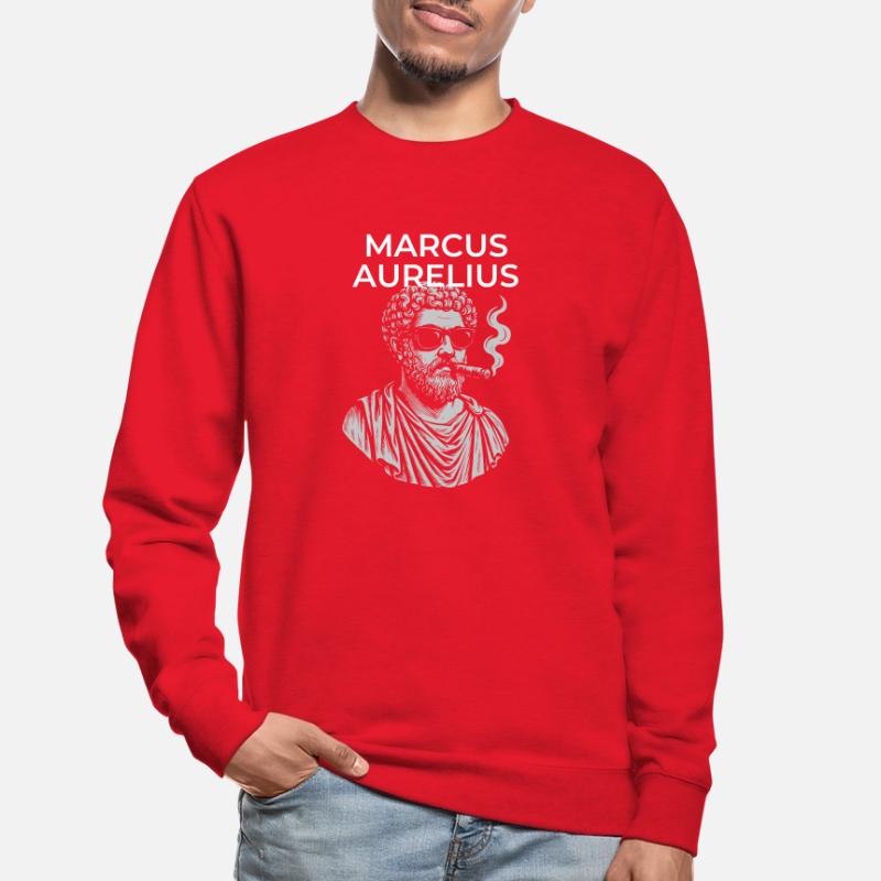 Marcus Aurelius Classical Philosopher Portrait  Unisex Sweatshirt