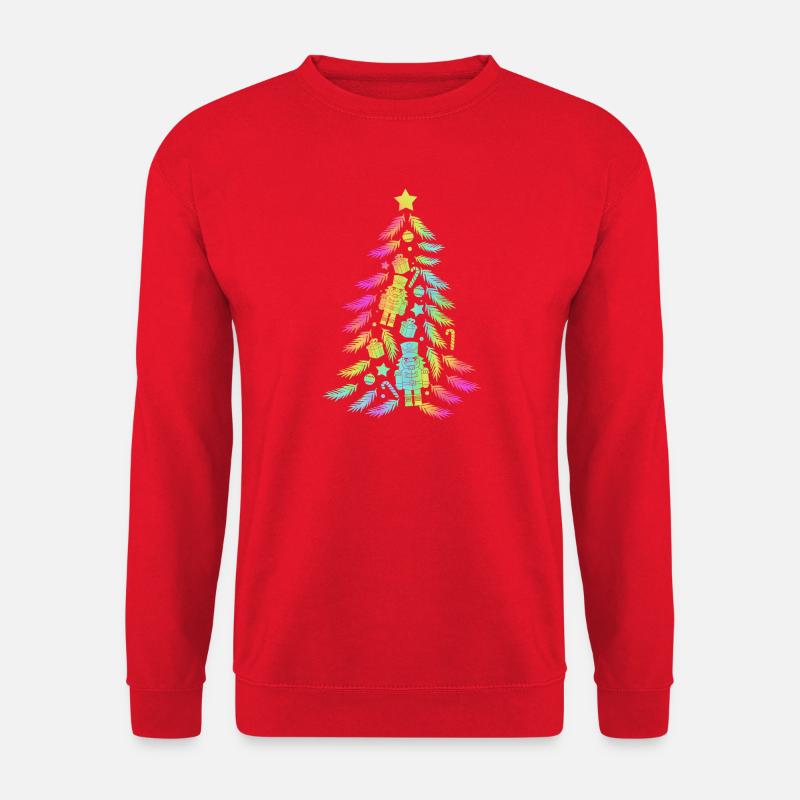 Weihnachtsbaum Nussknacker - Unisex Pullover - Rot