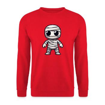 Momie Halloween Bande dessinée mignonne - Sweat-shirt Unisexe - rouge - Devant - Alina (178cm) & Michal (187cm)