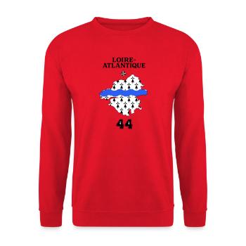 Loire Atlantique 44 - Unisex Pullover - Rot - Vorne - Alina (178cm) & Michal (187cm)