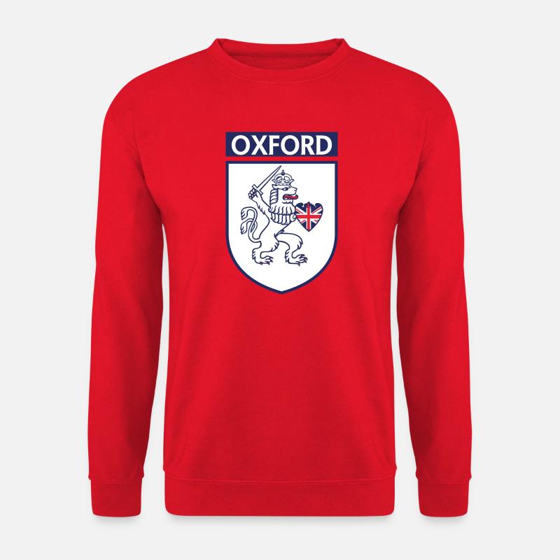 Löwenkronenwappen mit Union Jack - Unisex Pullover - Rot