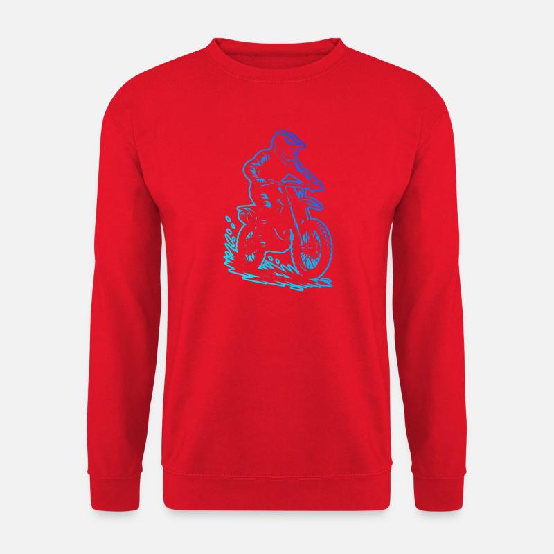 Direkte Motocross Aussage - Unisex Pullover - Rot